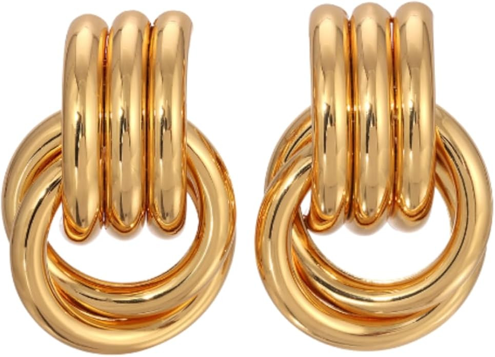 Heaven Mayhem Mini Knot Earrings – Sculptural Twisted Design – Lightweight | Amazon (US)