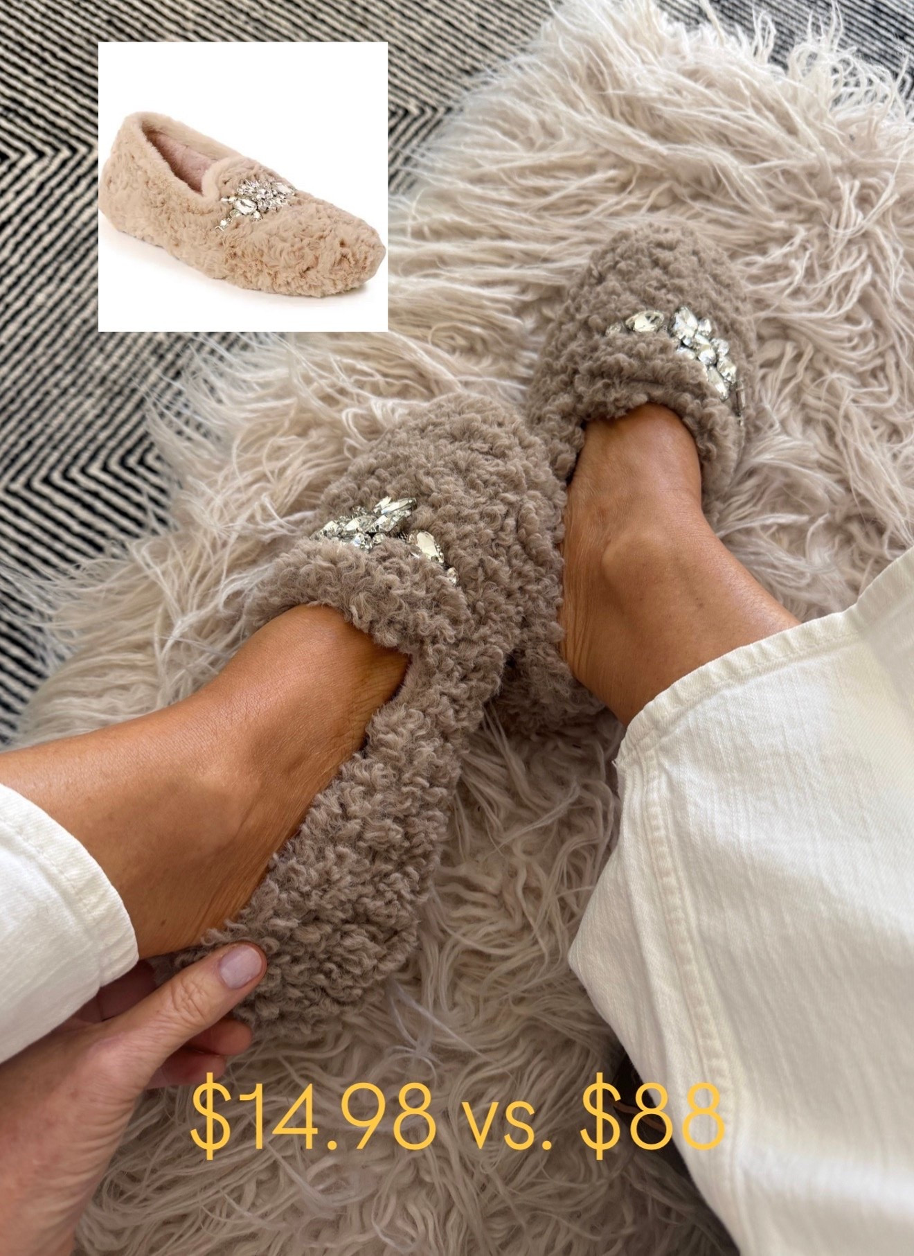 Splurge vs save slippers