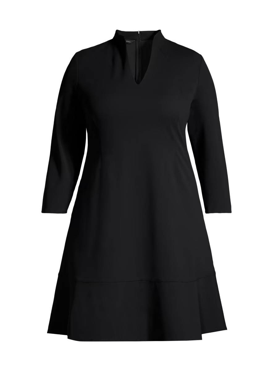 Plus Size Deco Crepe Minidress | Saks Fifth Avenue