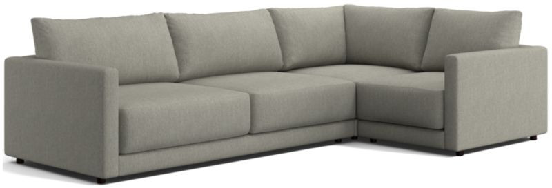 Gather Deep 3-Piece Sectional Sofa + Reviews | Crate & Barrel | Crate & Barrel