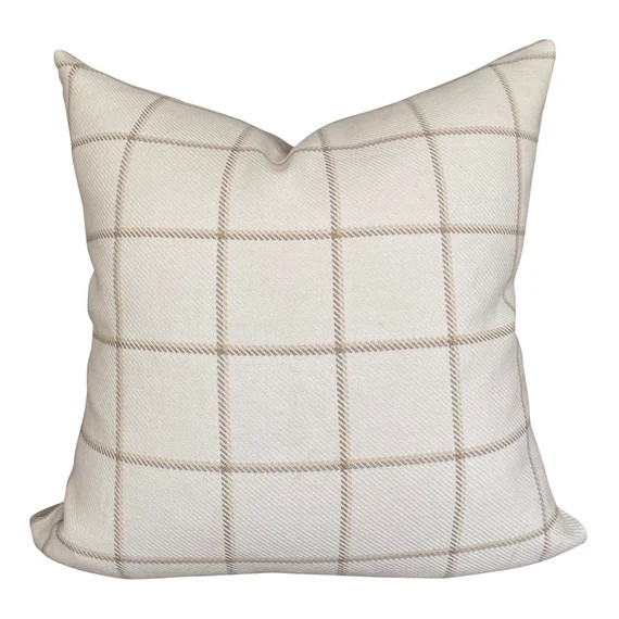 Designer Harbord in Wheat Pillow Cover  // Neutral Throw | Etsy | Etsy (US)