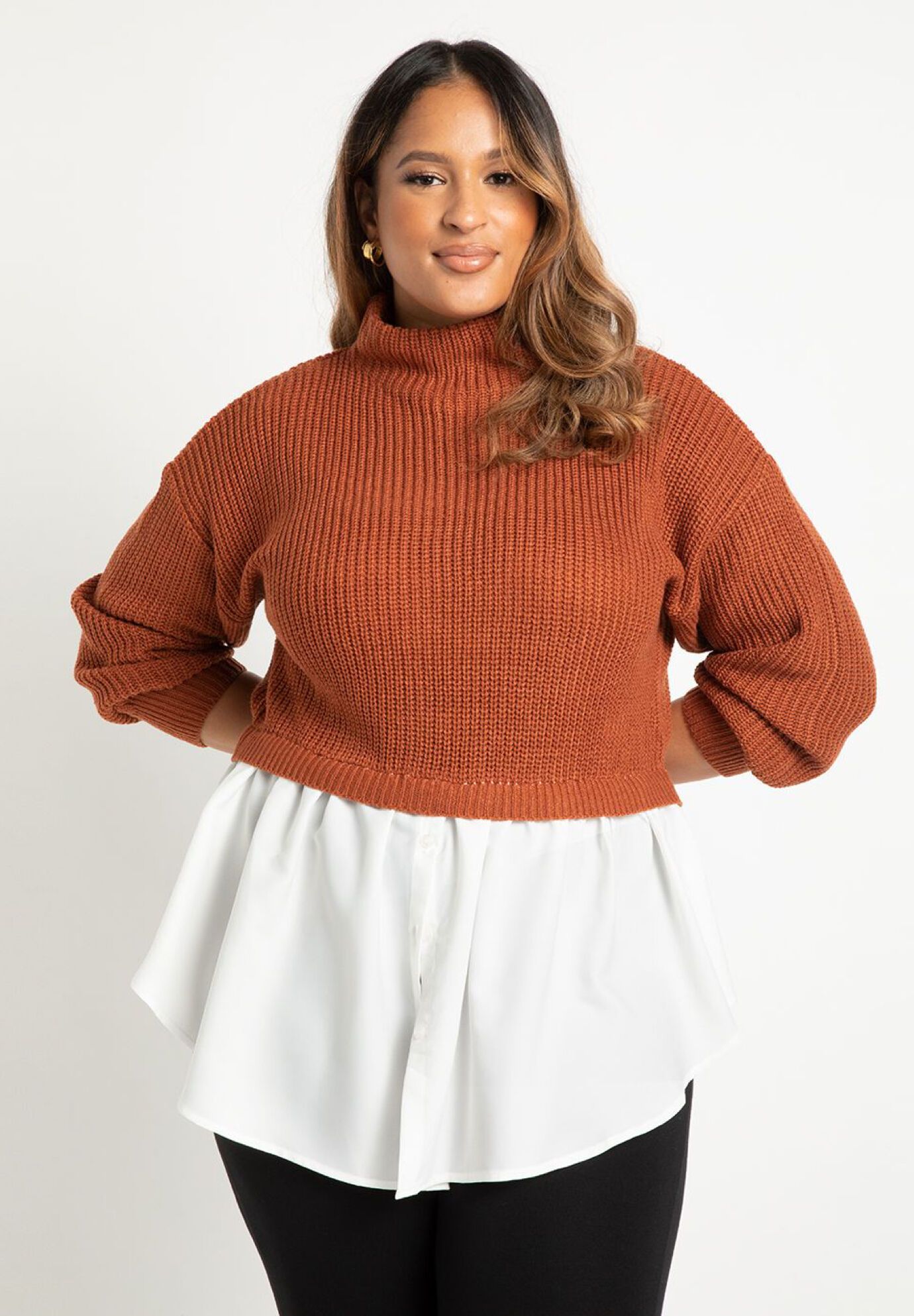 Twofer Skirted Sweater | Eloquii
