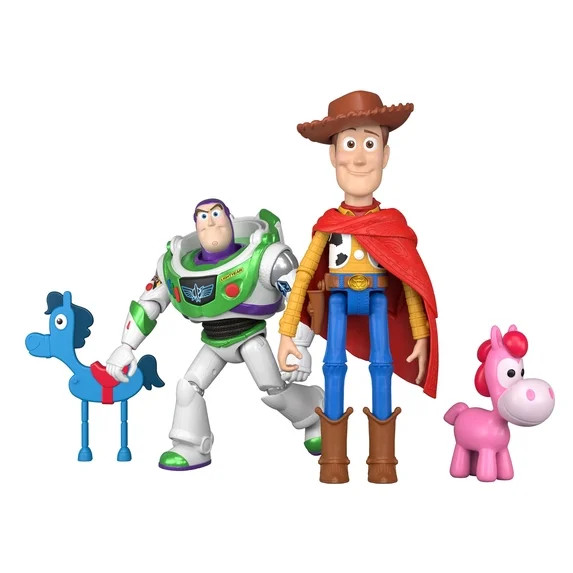 Disney and Pixar Toy Story 5 Woody & Buzz Lightyear Playscale Toy Pack, 7 Inch Action Figures | Walmart (US)