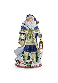 Fitz and Floyd Fitz and Floyd Holiday Musical Telluride Blue Santa Figurine | Belk