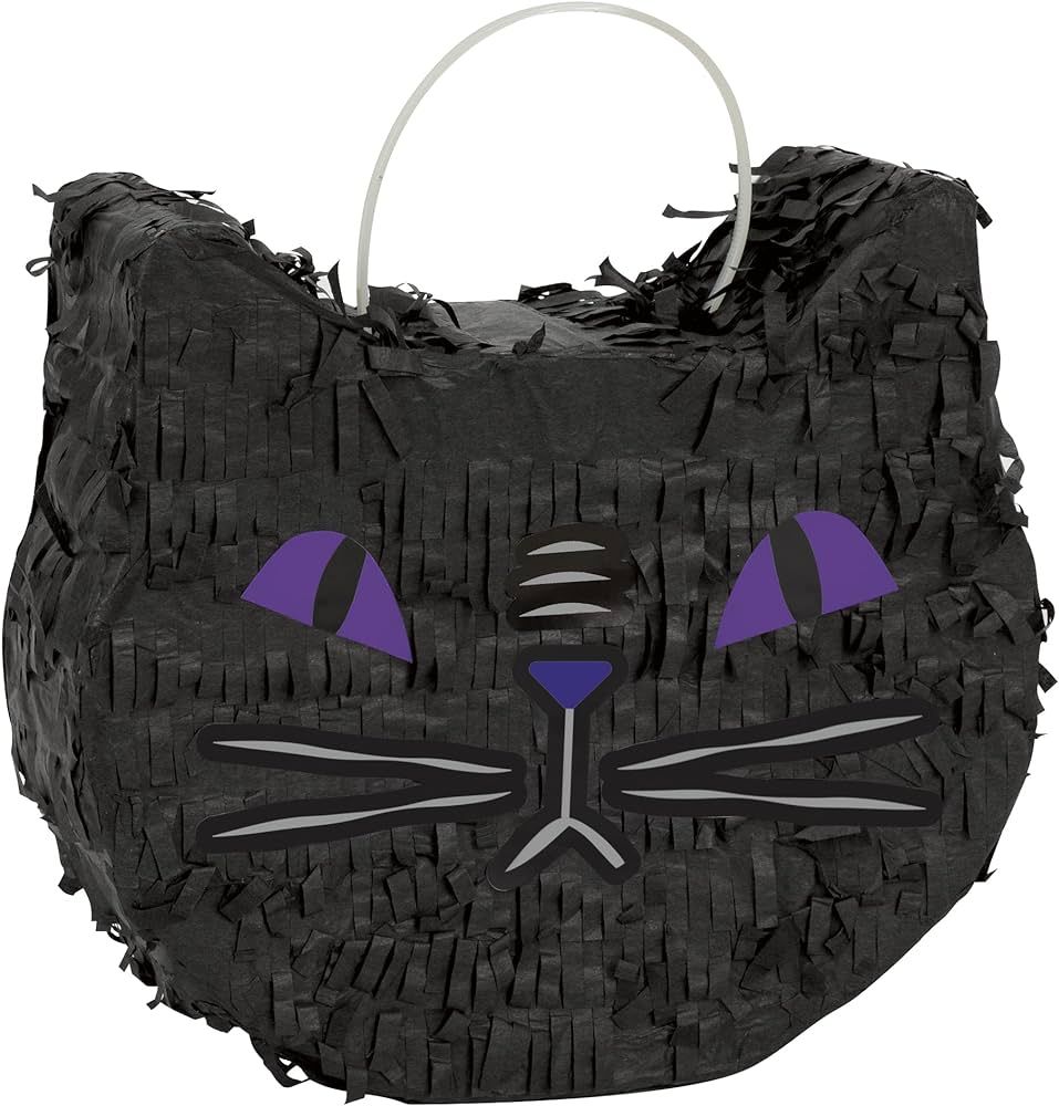 Mini Black Cat Face Pinata Favor Decoration - 7 x 2.75 (1 Count) Premium Paper Quality Eye-Catchi... | Amazon (US)