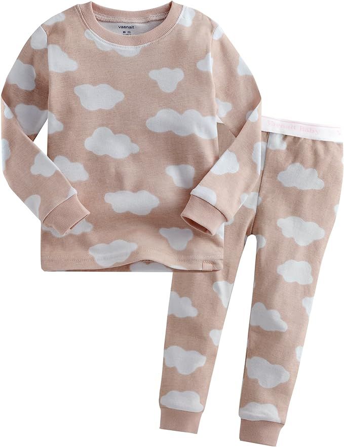 VAENAIT BABY 12M-12Y Toddler Kids Boys Girls 100% Cotton Marbling Sung Fit Sleepwear Pajamas 2pcs... | Amazon (US)