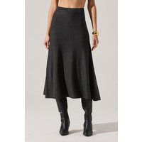 ASTR the Label | Deora Midi Sweater Skirt in Charcoal | Size XL | ASTR The Label (US)