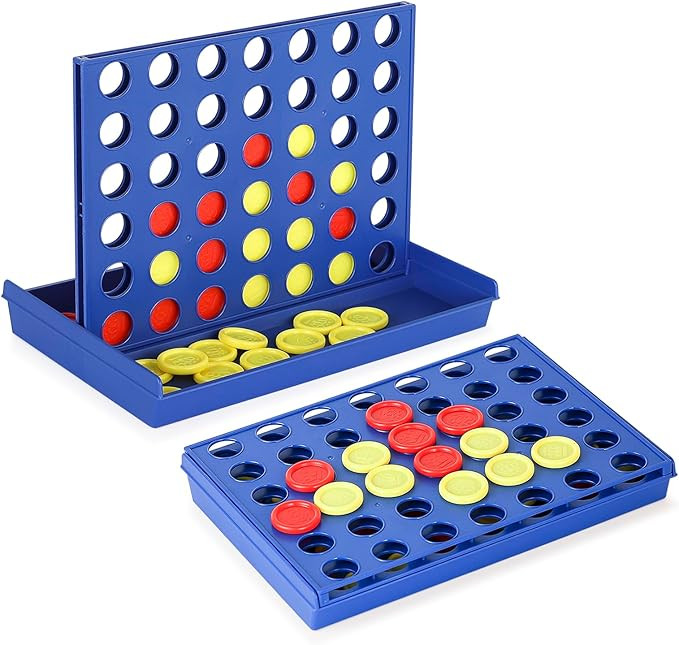 4 in a Row Connect Game Travel Board Game (Medium) 9.4 inch x 6.8 inch | Amazon (US)