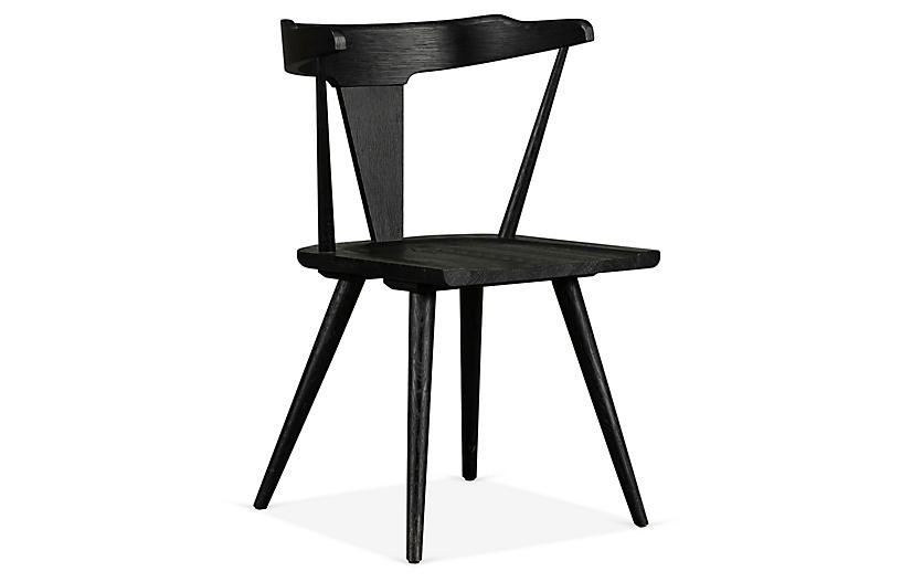 Maddox Side Chair, Black | One Kings Lane