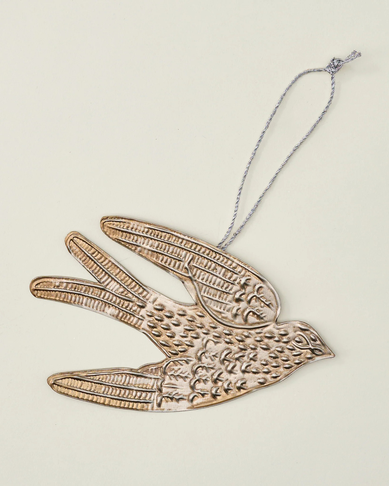 Pressed Metal Dove Ornament, Set of 6 | Magnolia