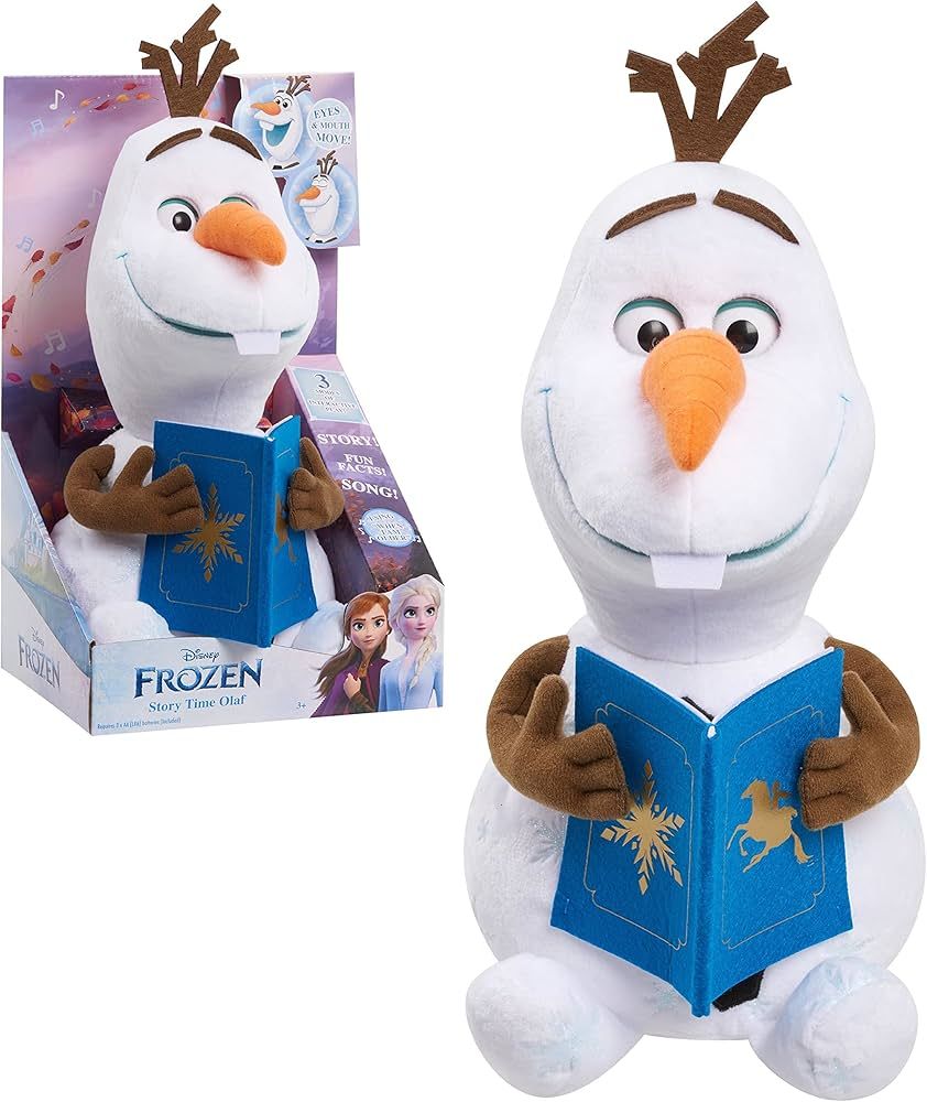 Disney Frozen Story Time Olaf, 12-inch Talking, Singing Plush Toy, 3 Modes of Play, Officially Li... | Amazon (US)