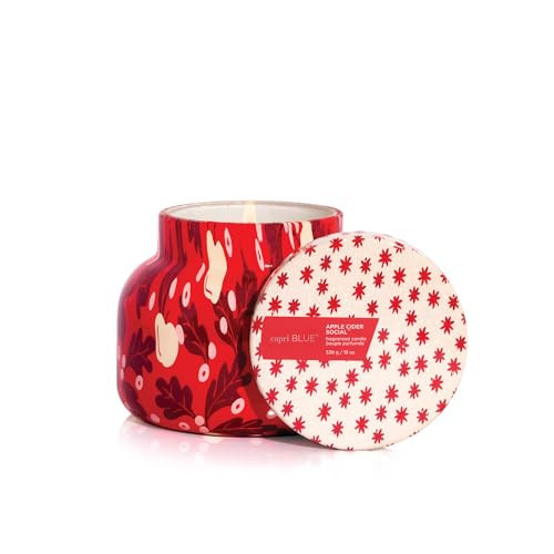 Capri Blue Apple Cider Social Scented Candle - Pattern Play Signature Holiday Candle - Soy Wax Blend Luxury Candle - Long Lasting Candles - Large Candle - Fall Candles - Fall Decor (19 oz) | Amazon (US)