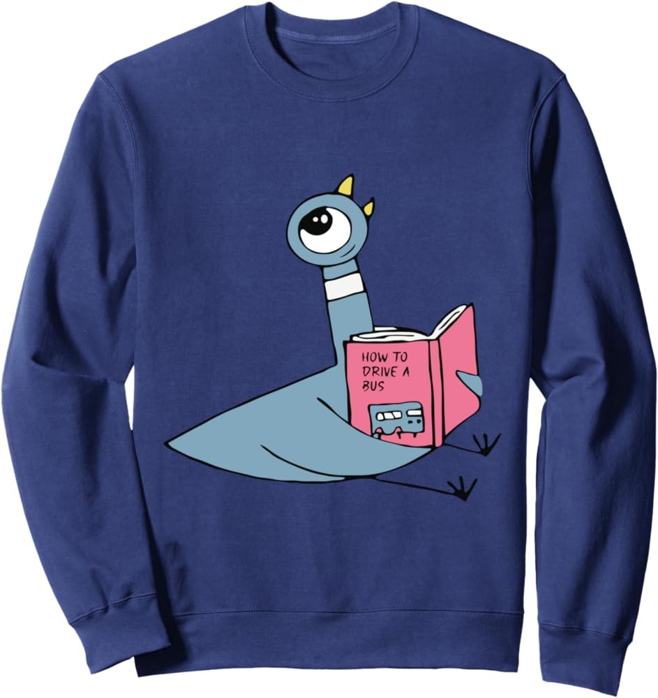 Driven To Read Pigeon Library Reading Books Reader Sweatshirt | Amazon (US)
