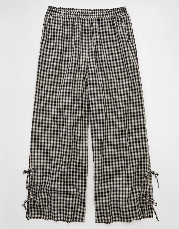 AE Stretch High-Waisted Tie Side Pull-On Pant | American Eagle Outfitters (US & CA)