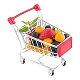 5.5 x 5.4 Inch Mini Shopping Cart, 1 Rectangle Tiny Shopping Cart - Desk Organizer, Accessory, and D | Amazon (US)
