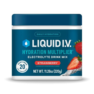 Liquid I.V. Strawberry Hydration Multiplier Multi-Serve Tub Sports Drink - 20 Servings/11.29oz | Target