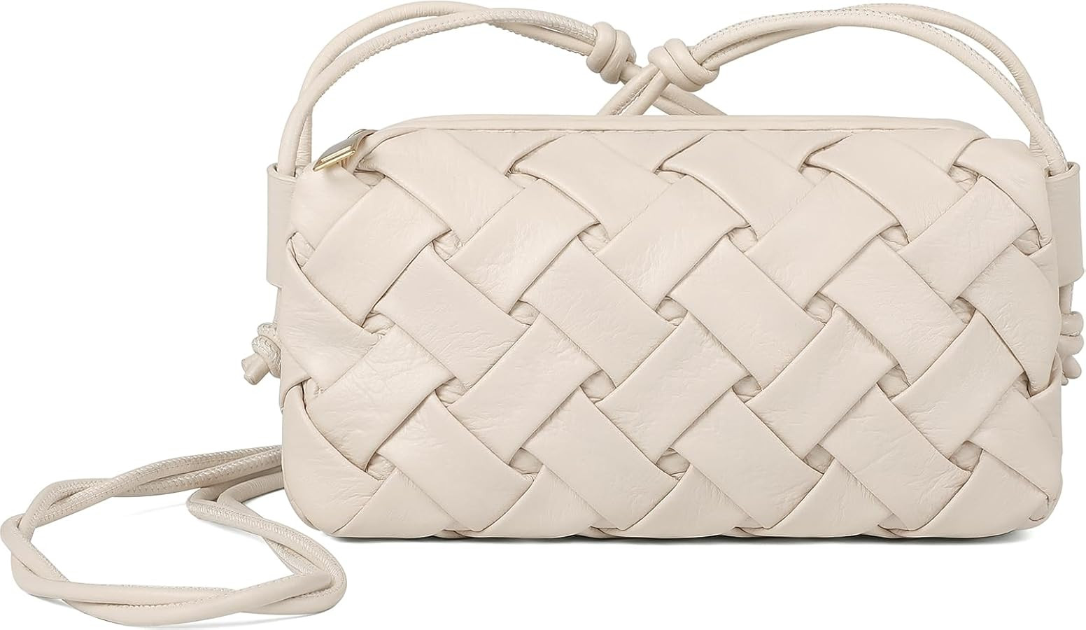 Woven Crossbody bags for women Vegan Leather Handbags Female Satchel Messenger Bag Fashion Should... | Amazon (US)