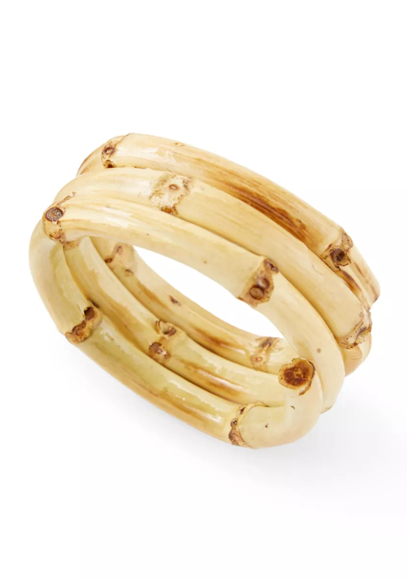 Bamboo Napkin Ring Set of 4 | Belk