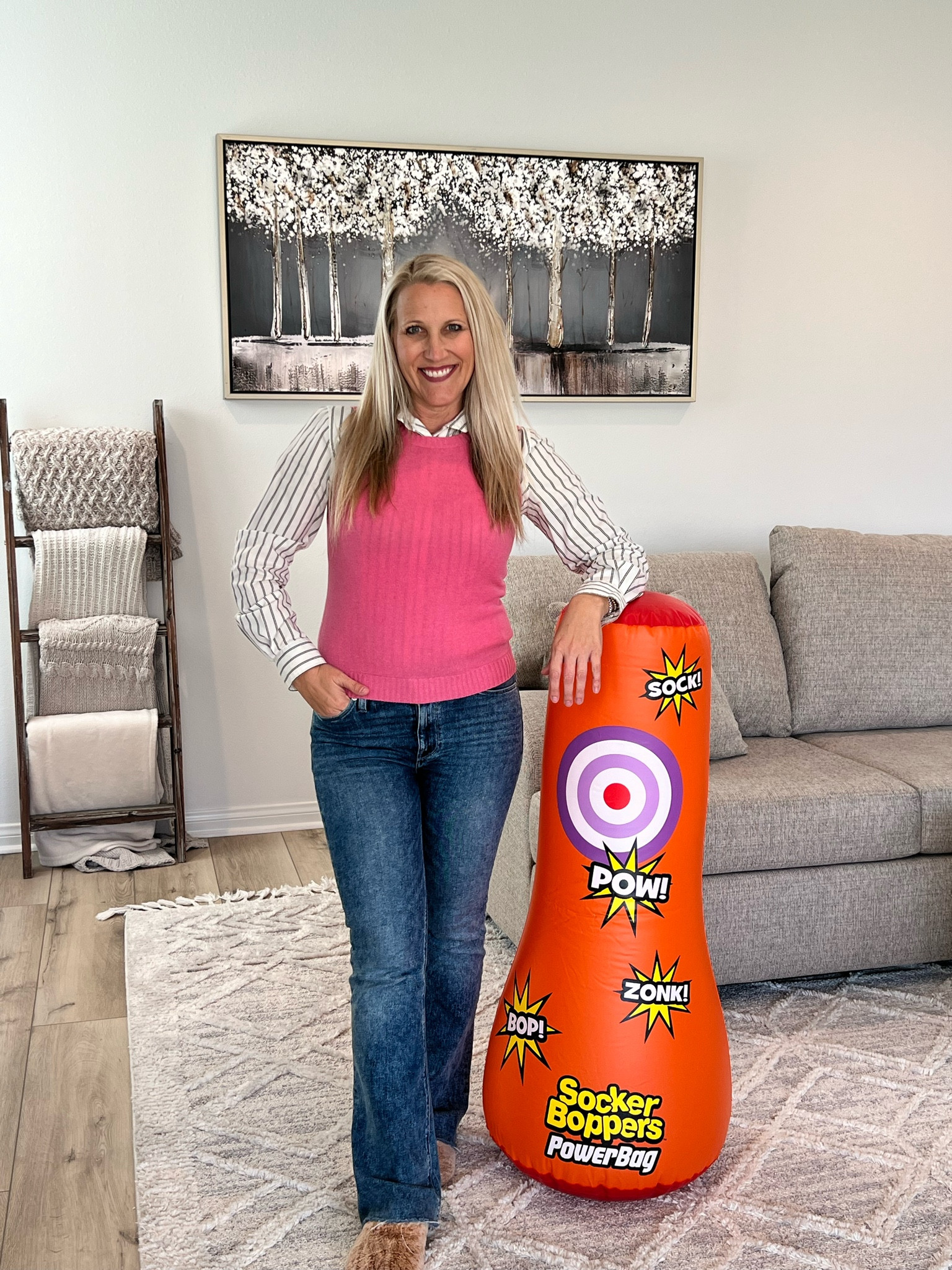 Hi, it’s me. Just a play therapist with her favorite tool when working with children. This book bag is great for kids with anger and aggression, extra energy, anxiety, and sensory seeking behaviors  

#LTKkids #LTKfamily