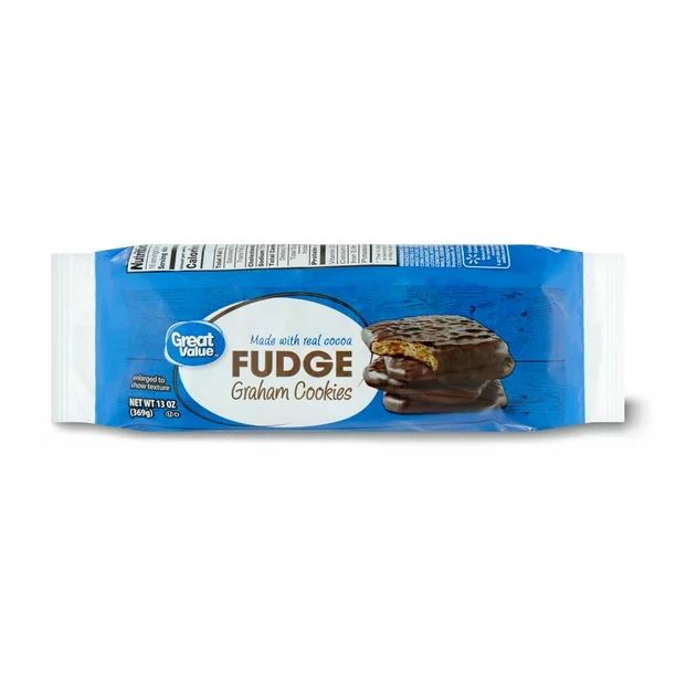 Great Value Fudge Graham Cookies, 13 oz | Walmart (US)