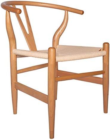 Amazon Brand - Stone & Beam Classic Wishbone Dining Chair, 22.4"W, Natural / Natural | Amazon (US)
