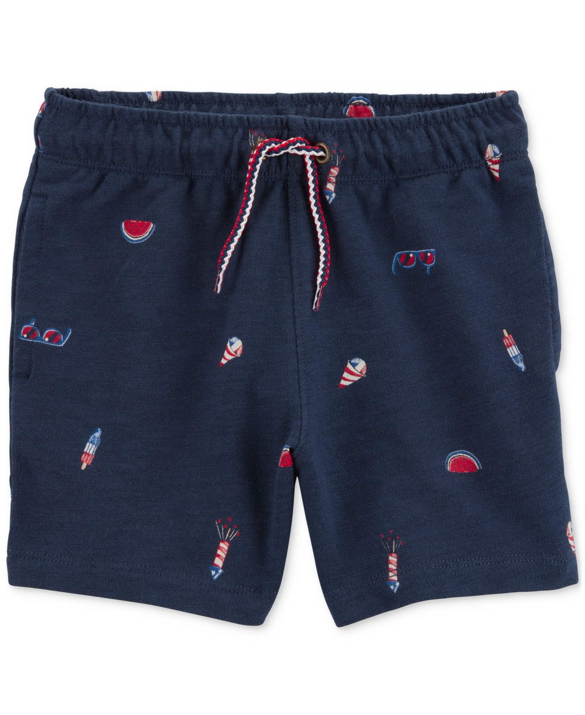 Carter's Toddler Boys Cotton 4th Of July Pull-On Shorts - Navy | Macy's
