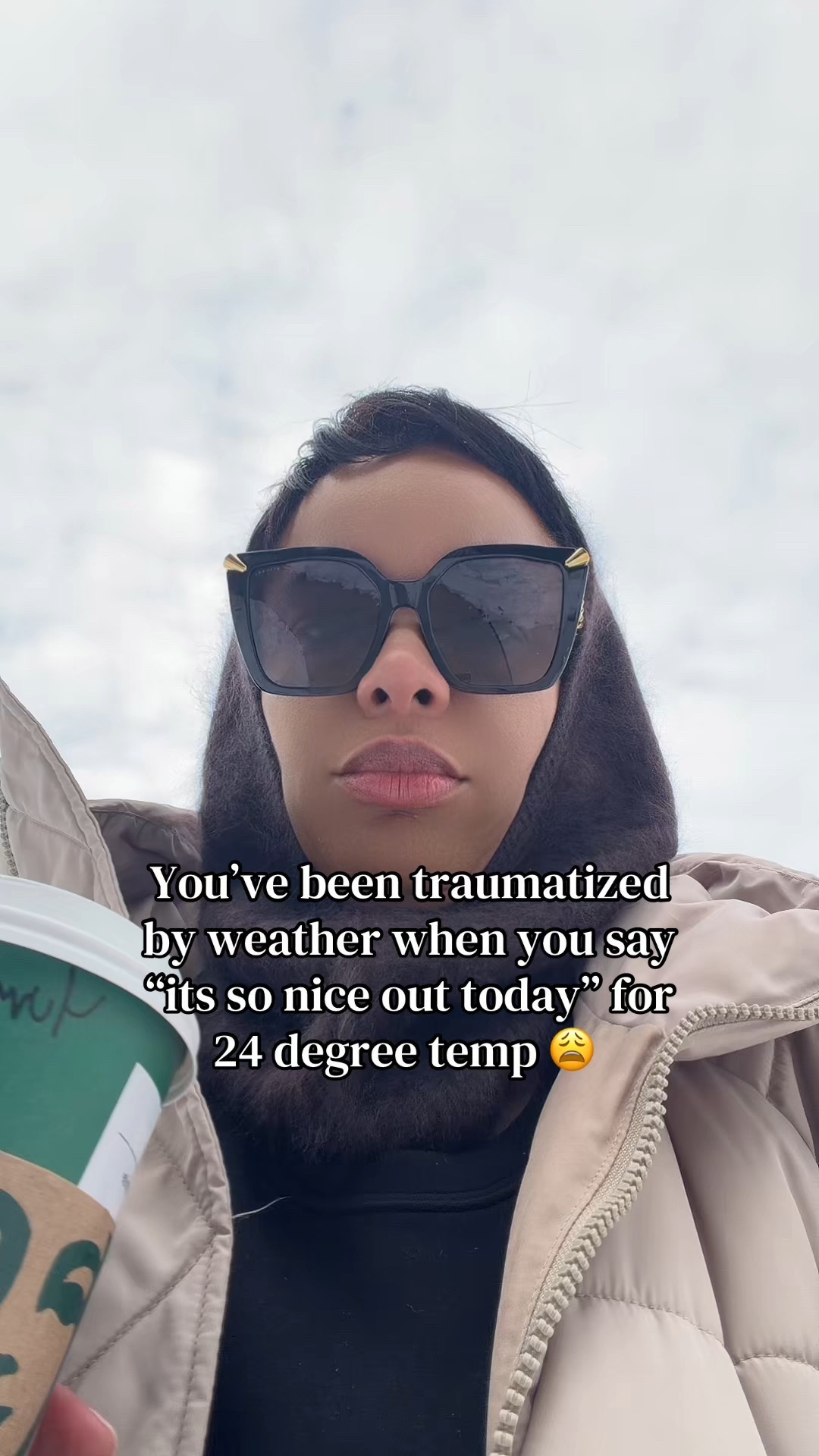 It’s still so cold but optimism helps a little! 🥶 and so does this cashmere snood 

#LTKootd #LTKdayinmylife