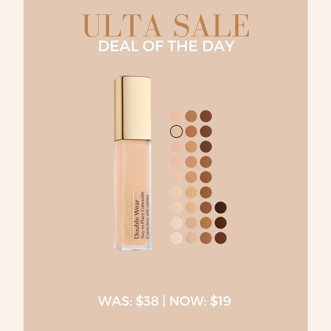 Ulta Deal of the Day ✨
Estée Lauder Double Wear Stay-in-Place 24-Hour Concealer
Was: $38 | Now: $19