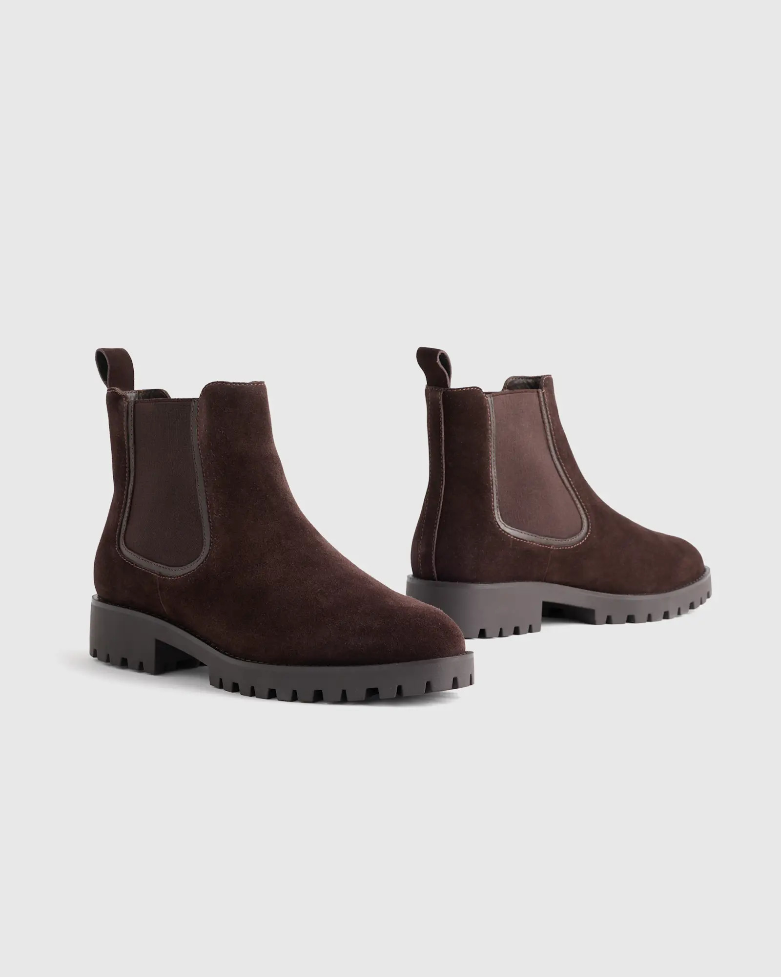 Italian Suede Lug Sole Chelsea Boot | Quince
