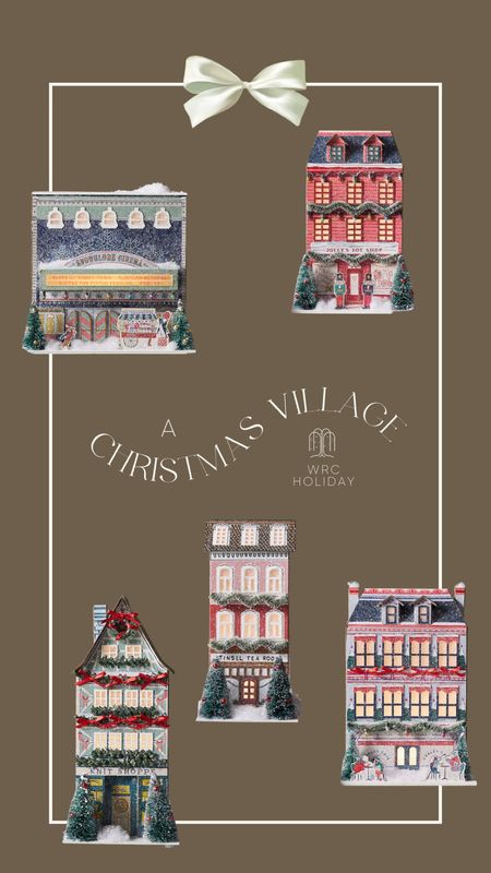 A collection of Christmas houses to make up a Christmas village. Modern, traditional Christmas village

#LTKSeasonal #LTKHoliday #LTKHolidaySale