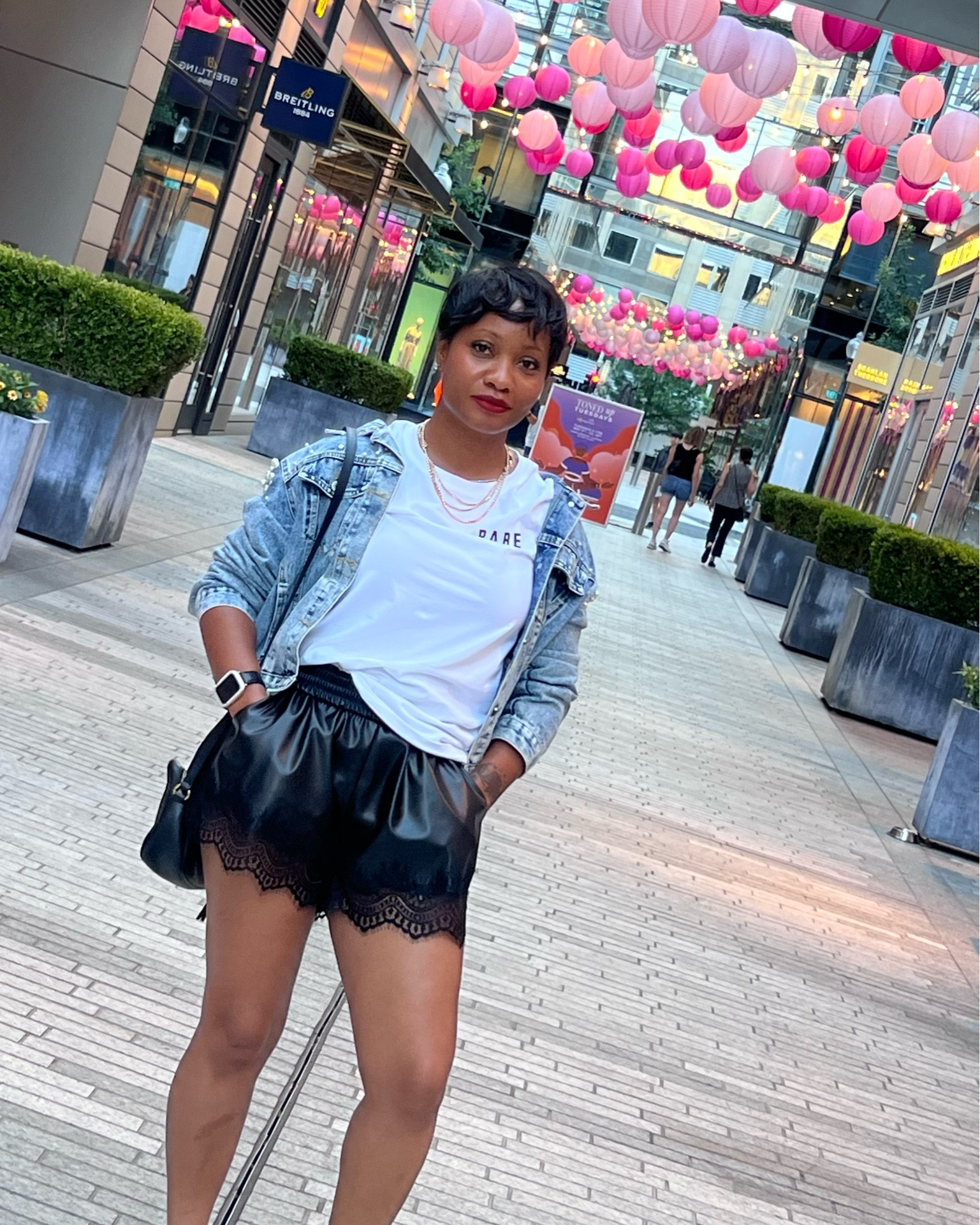 Casual Sunday 
Washington DC. OOTD. Women’s fashion . Summer outfit 
Faux leather lace shorts from misguided 
Also on SHEIN wearing size small

#LTKootd #LTKU #LTKSeasonal
