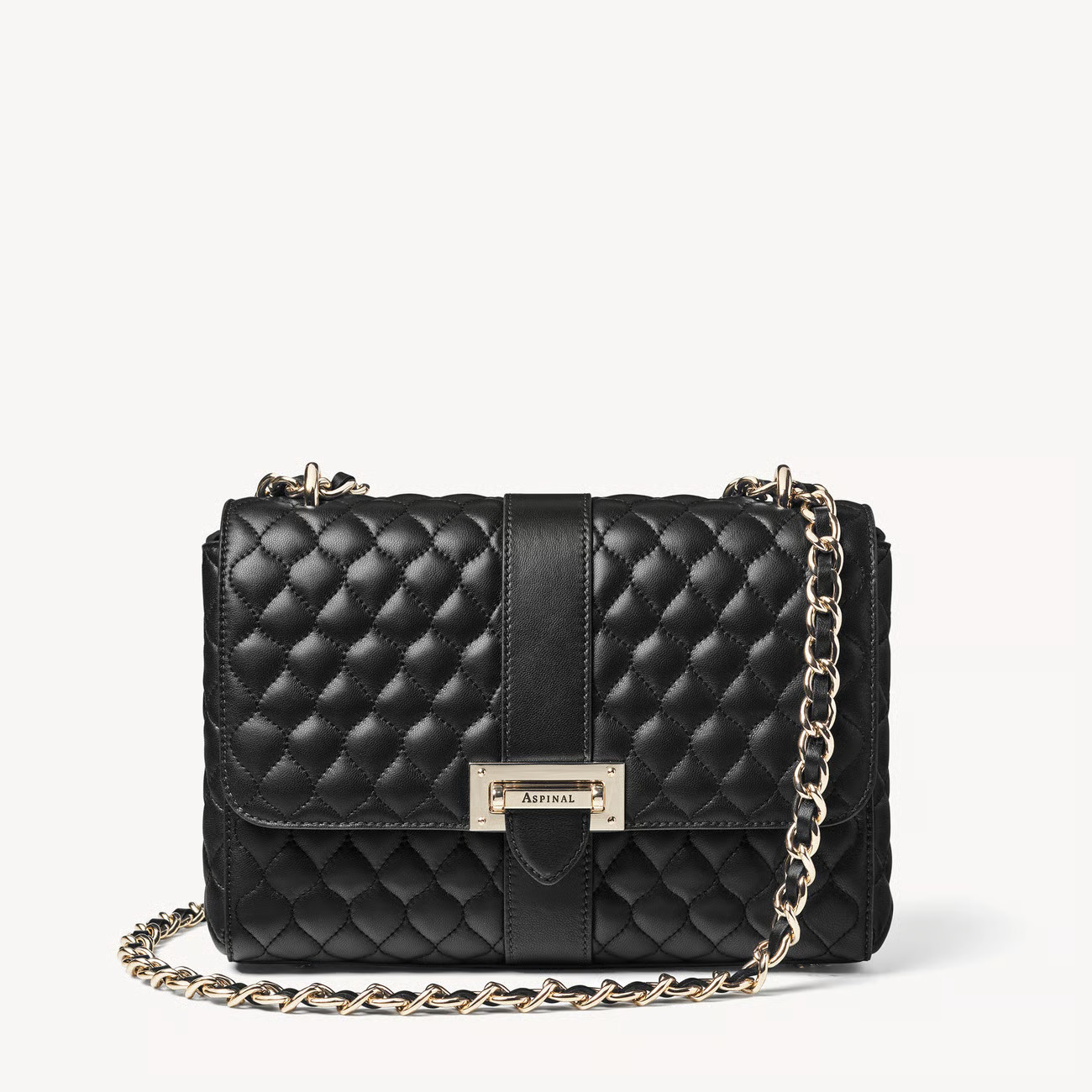 Large Lottie Bag
        Black Nappa | Aspinal of London