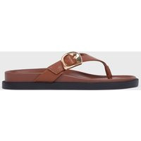 Women's Tan Faux Leather Sandals London Rebel New Look | New Look (UK)