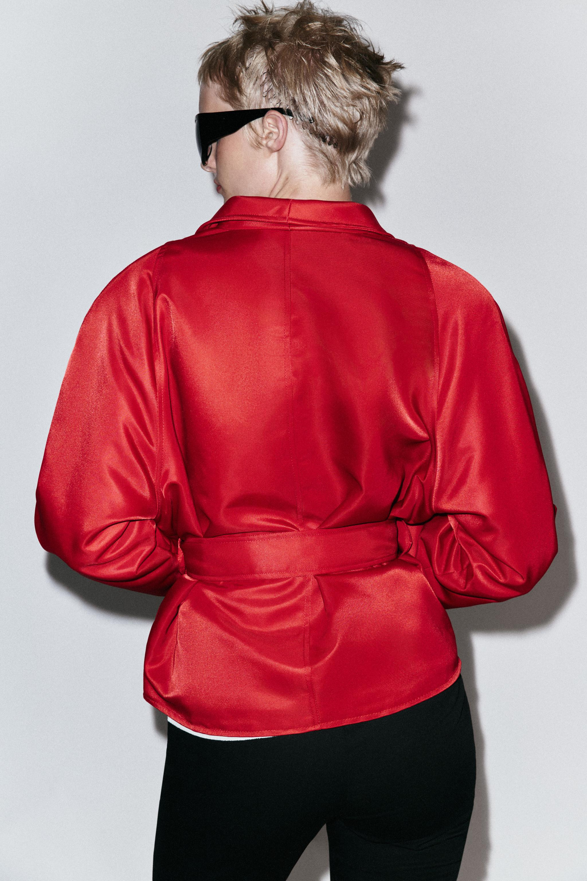 ZARA WOMAN COLLECTIONJacket with a high collar and long sleeves. Featuring front pockets and matc... | Zara AU