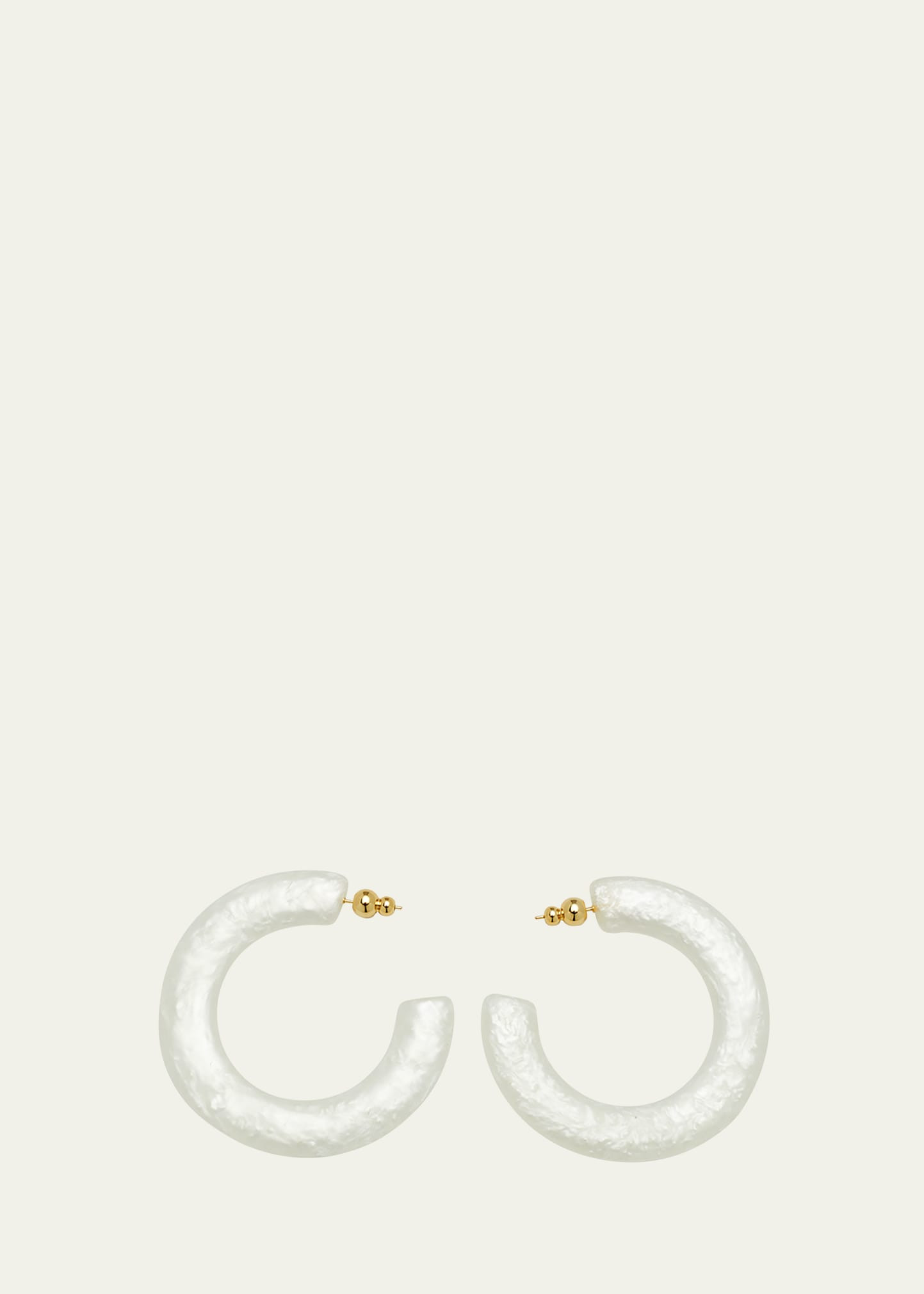 Mira Earrings, Pearly White | Bergdorf Goodman