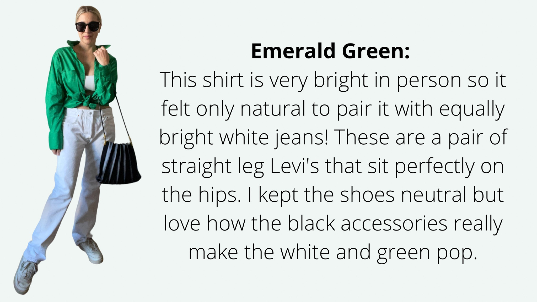 How to style a emerald green button down.

#LTKstyletip