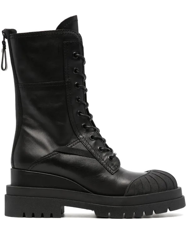 Premiata Yukon lace-up Leather Boots | Black | FARFETCH BH | Farfetch Global