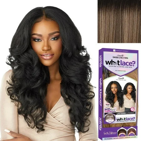 Sensationnel What lace 13x6 wigs - latisha synthetic wig cloud 9 with preplucked hairline hd lace - Whatlace Latisha (FLAMBOYAGEMOCHA) | Walmart (US)
