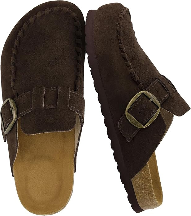 CUSHIONAIRE Canoe Genuine Suede Clogs for Women Footwear with Moc Toe Design – Casual Slip On W... | Amazon (US)