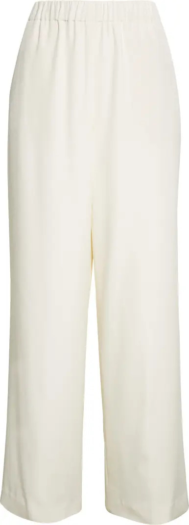 Lafayette 148 New York Perry Stretch Silk Crêpe de Chine Pants | Nordstrom | Nordstrom