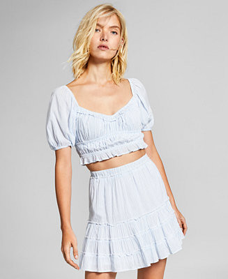And Now This Women's Cotton Crop Top & Reviews - Tops - Women - Macy's | Macys (US)