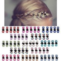 12pcs/Set Glitter Rhinestone Colorful Flowers Mini No-Slip Metal Hair Claws Hair Accessories For Girls Hair Clips Hairpins | AliExpress (US)