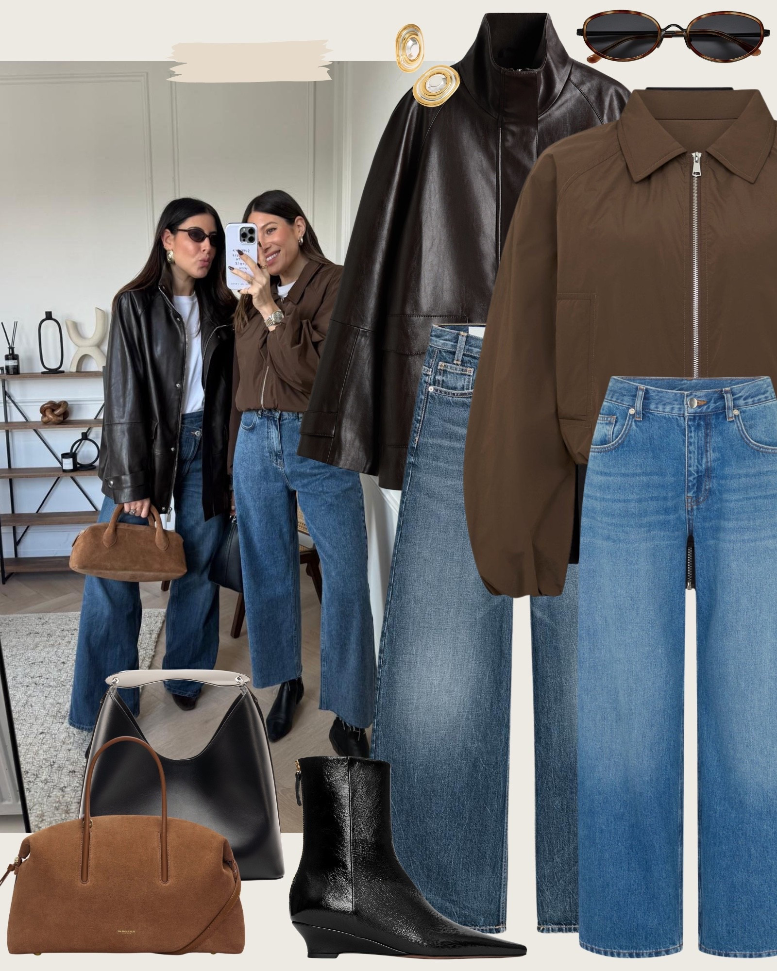 Recent outfits you’ve loved 🫶🏻  H&M | leather jacket | spring outfit | bomber jacket | suede bag 

#LTKootd #LTKSpringSale #LTKgrwm