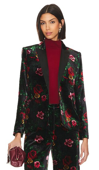 Chamberlain Blazer in Black Vintage Rose | Revolve Clothing (Global)