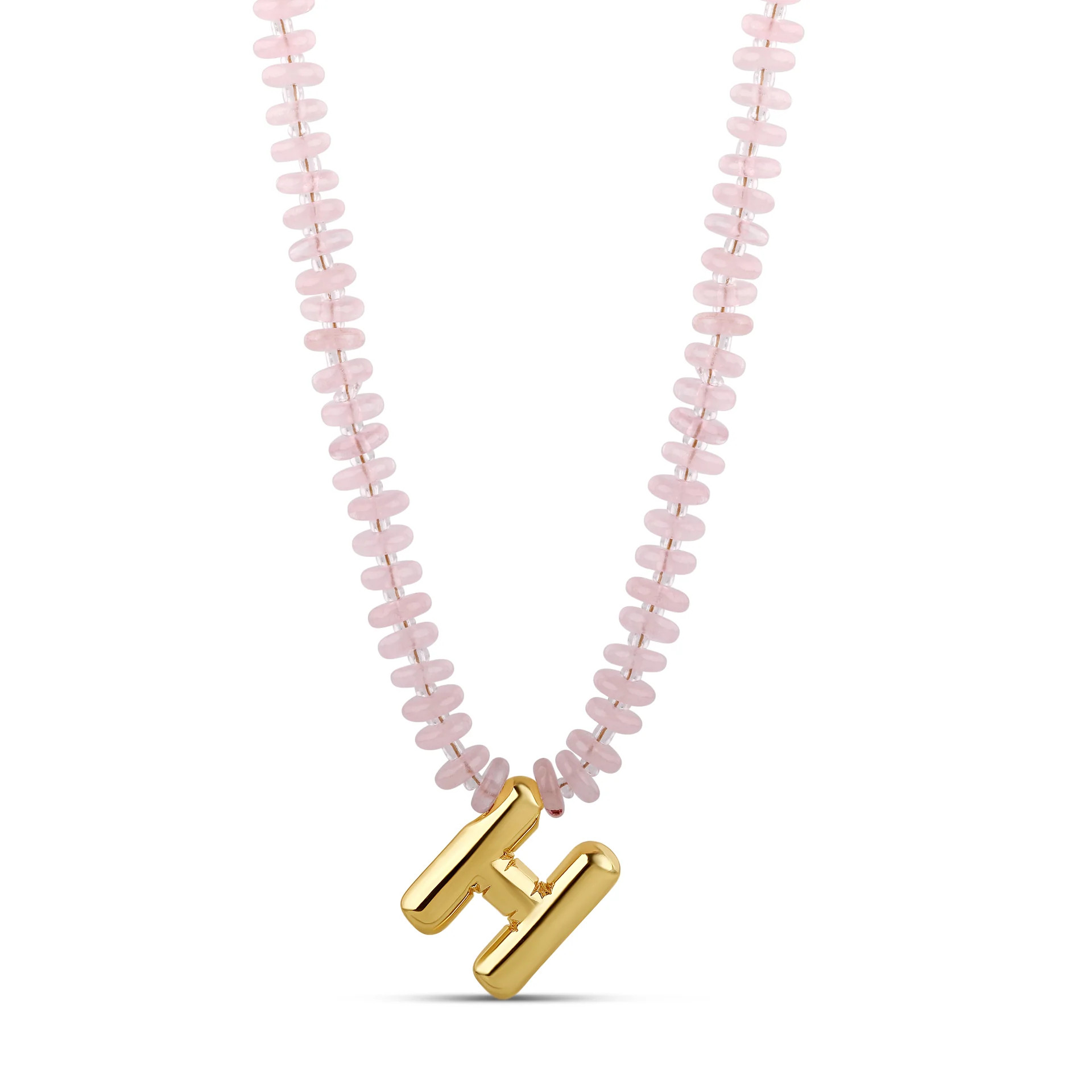 Bubble Initial Beaded Necklace | Hannah B Jewelry