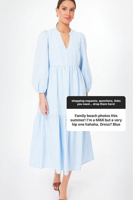 Does blue and white striped maxi dress is the perfect option for summer beach photos.

#LTKSeasonal #LTKFind #LTKstyletip