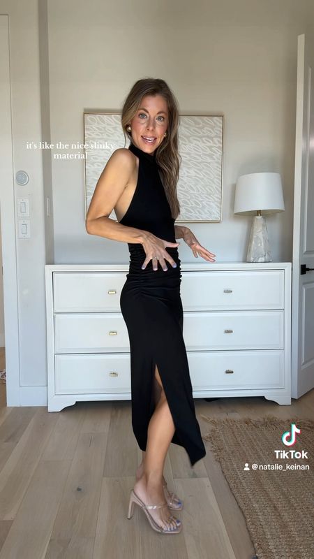 Hello perfect little black wedding guest dress?! This Aritzia black halter dress is SO GOOD and so perfect for a special occasion!! Wearing a small! 


#LTKFindsUnder100 #LTKStyleTip #LTKWedding