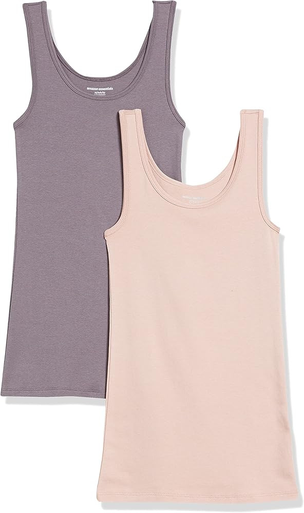 Amazon Essentials Women's Slim-Fit Tank Top, Pack of 2 | Amazon (US)