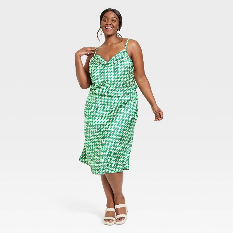 Women's Plus Size Sleeveless Satin Dress - Ava & Viv™ | Target