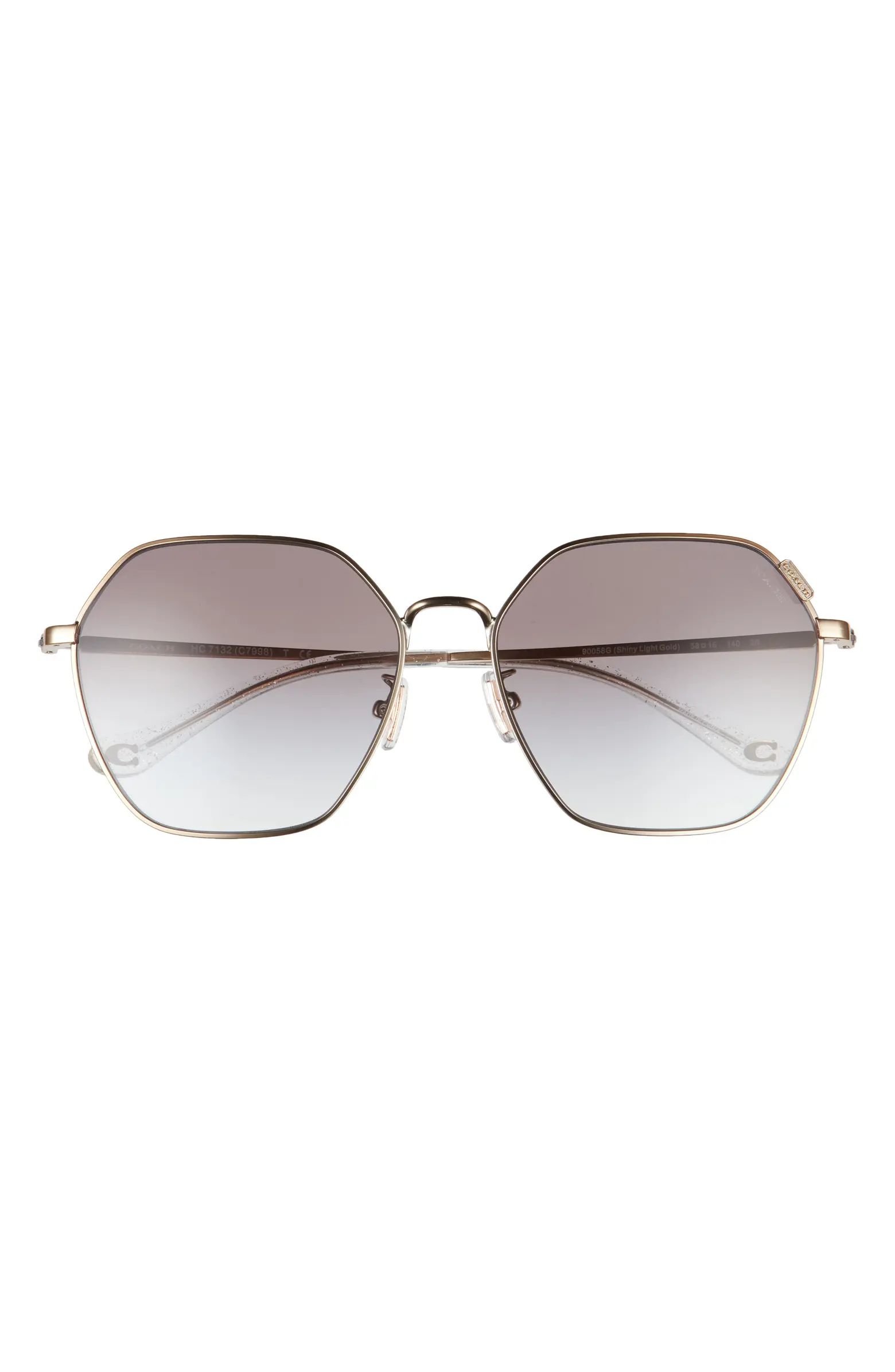 58mm Gradient Geometric Sunglasses | Nordstrom